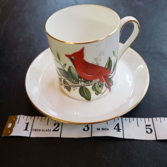 Royal Chelsea Demi Cup & Saucer Cardinal - Picture 8 of 9